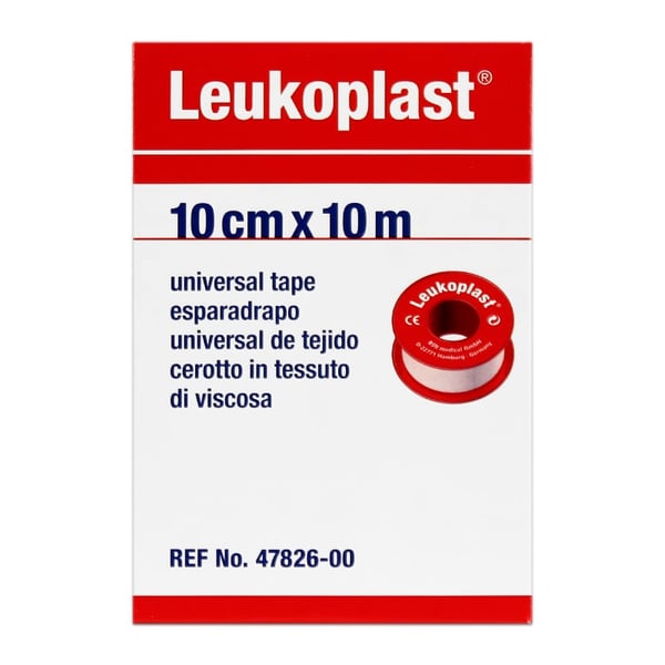 Leukoplast Carne 10 cm x 10 metros: Esparadrapo de teia cor carne (unidade)